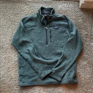 Patagonia Men's Teal Zip-Up Sweater